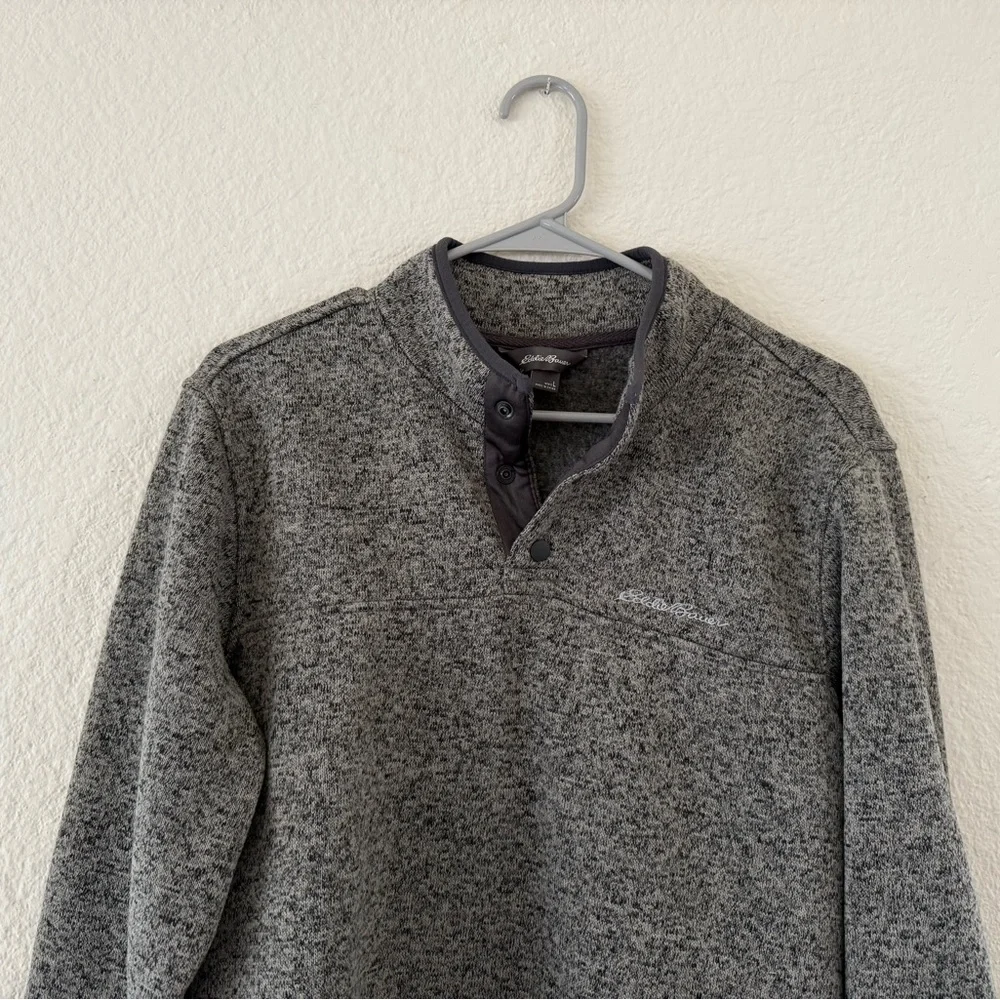 EUC Eddie Bauer | Gray Crewneck Sweater |Soft Cozy Classic - Picture 6 of 6